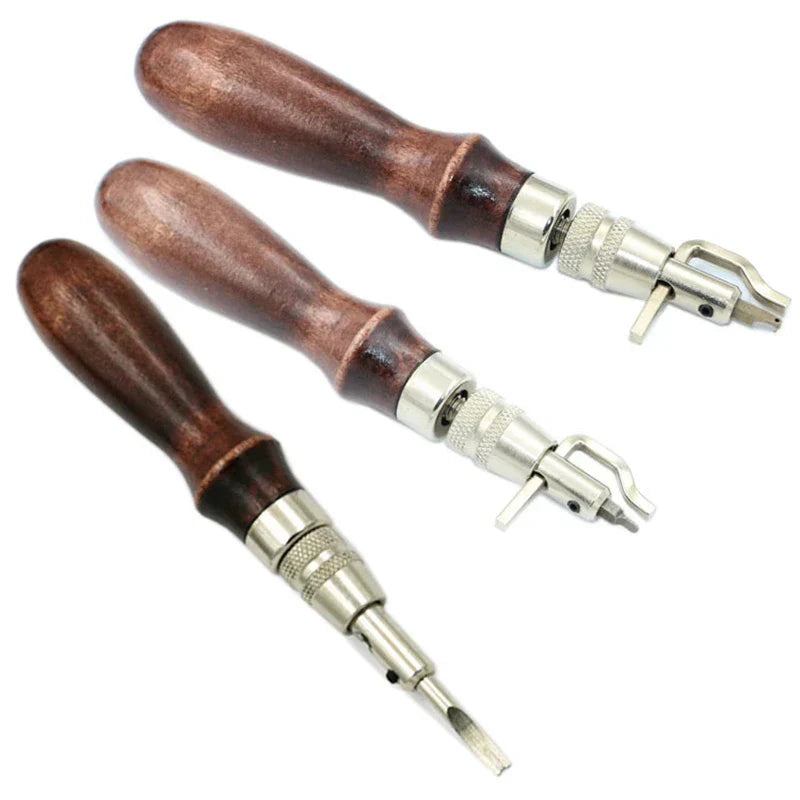 7-in-1 Lederbearbeitungswerkzeug Set – Multifunktionales Werkzeug für Nähen, Rillen und Kantenbearbeitung