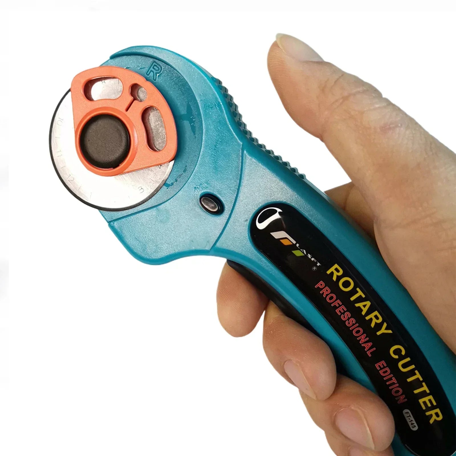 Rollschneider 4,5 cm mit Rundklinge – Schneidewerkzeug für Stoff, Leder und Papier